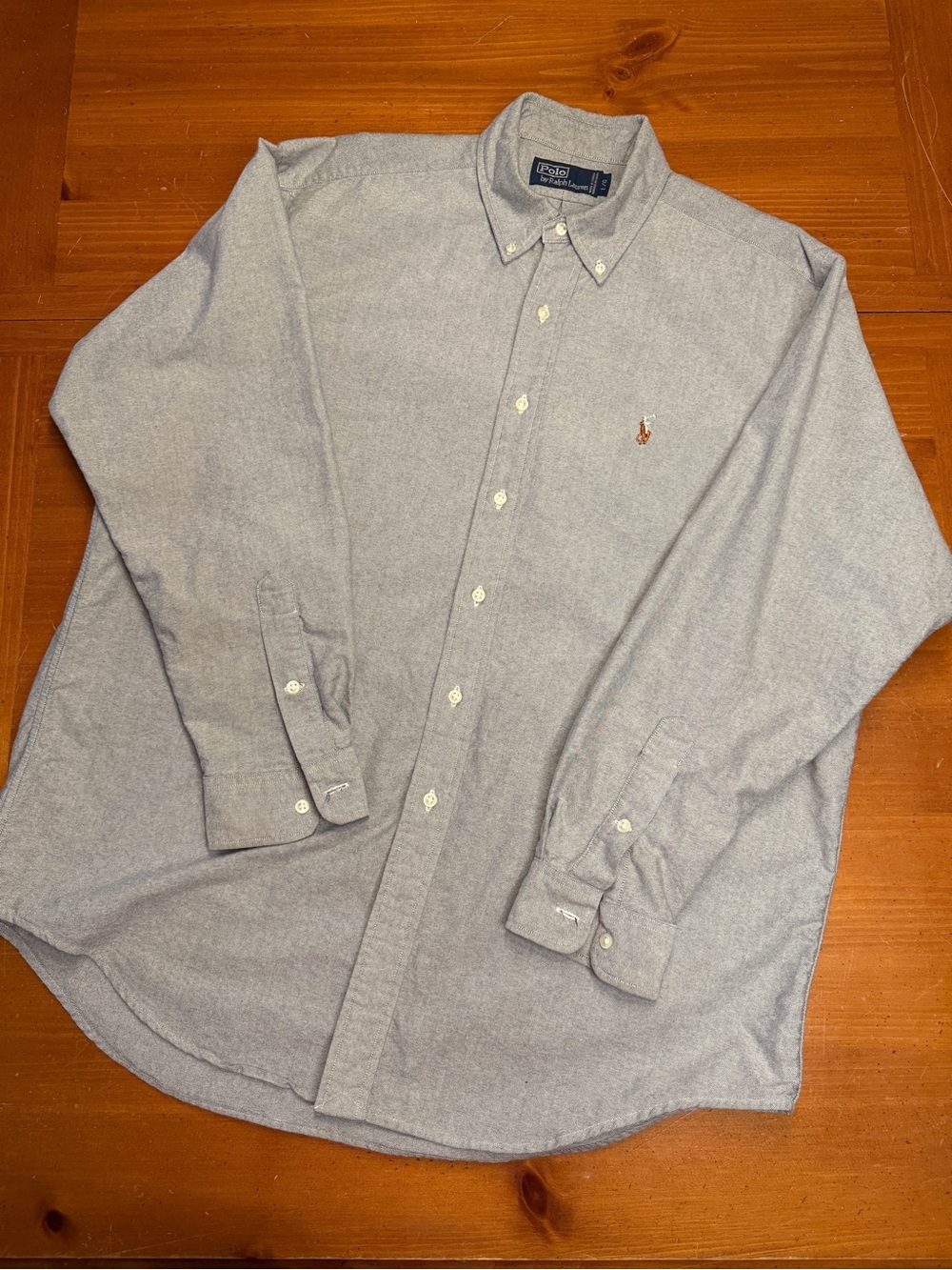 Polo by Ralph Lauren Light Heather Grey Button-Down Shirt